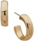 Gold-Tone Small Wide C-Hoop Earrings
