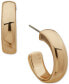 Фото #1 товара Серьги Anne Klein Gold-Tone C-Hoop