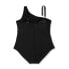 Фото #5 товара Women's Tummy Control One Shoulder Ruched Full Coverage One Piece Swimsuit -