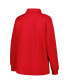 ფოტო #3 პროდუქტის Women's Scarlet Ohio State Buckeyes Plus Size Fleece Quarter-Zip Jacket