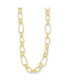 Фото #1 товара Diamond2Deal 18k Yellow Gold Textured Fancy Link Necklace