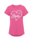 Big Girls Pink Chicago Cubs Lovely T-shirt