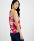 Фото #2 товара Women's Sleeveless One-Shoulder Ruffle Top, Created for Macy's