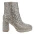 Фото #1 товара Corkys Bussin Rhinestone Round Toe Platform Booties Womens Size 9 M Dress Boots