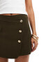 River Island tailored skort in khaki