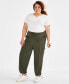 Фото #1 товара Style & Co Plus Size Pull-On Utility Pants, Created for Macy's