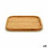 Snack tray Squared Brown Bamboo 20 x 1,5 x 20 cm (12 Units)