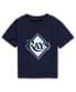 Фото #1 товара Infant Boys and Girls Navy Tampa Bay Rays Team Crew Primary Logo T-shirt