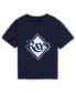 Infant Boys and Girls Navy Tampa Bay Rays Team Crew Primary Logo T-shirt Синий, 12 месяцев - фото #1