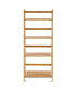 Фото #9 товара Multifunctional 4 Shelf Bamboo Bookcase Ladder Plant Flower Stand Rack Storage