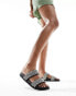 Фото #3 товара schuh Tessie embellished slides in black