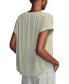 Women's Solid Sandwash Notch Top