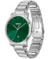 ფოტო #2 პროდუქტის Men's Dean Quartz Basic Calendar Silver-Tone Stainless Steel Watch 41mm