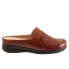Фото #1 товара Softwalk San Marcos S1366-245 Womens Brown Leather Clog Sandals Shoes 5