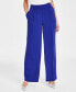 Petite Pleated Wide-Leg Trousers, Created for Macy's