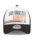 Фото #2 товара Men's White, Black San Francisco Giants Stacked A-Frame Trucker 9FORTY Adjustable Hat