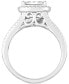 ფოტო #4 პროდუქტის Diamond Halo Cluster Engagement Ring (1 ct. t.w.) in 10k White Gold