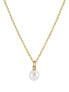 Elegant gold-plated necklace with pearl VJMS002NR