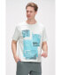 Men's Modern Print Fitted Cali T-shirt