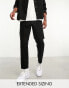 Фото #2 товара ASOS DESIGN tapered fit jeans in black - BLACK