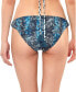 Фото #2 товара Jessica Simpson 273597 Women's Mix & Match Print Bikini bottom size L Navy