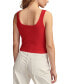 ფოტო #2 პროდუქტის Women's Rib-Knit Cropped Tank