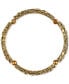 ფოტო #3 პროდუქტის Gold-Tone Ornate Carved Stretch Bracelet