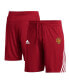 Men's Red Manchester United Club Crest Three-Stripe AEROREADY Shorts