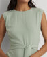 ფოტო #3 პროდუქტის Women's Belted Bubble Crepe Dress