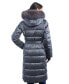 Фото #2 товара Women's Shine Belted Faux-Fur-Trim Hooded Puffer Coat