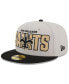 ფოტო #4 პროდუქტის Men's Stone, Black New Orleans Saints 2023 NFL Draft On Stage 59FIFTY Fitted Hat