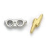 Фото #2 товара HARRY POTTER Lightning Bolt & Glasses Earrings