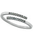 ფოტო #3 პროდუქტის Cubic Zirconia Bypass Ring in Sterling Silver, Created for Macy's