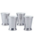 Derby Day at the Races Set of 4 Silver Plated Mint Julep Cup