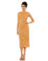 Фото #12 товара Women's Abstract Beaded Sleeveless Midi Dress