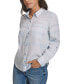 ფოტო #5 პროდუქტის Petite Classic Button-Front Shirt