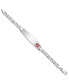 ფოტო #3 პროდუქტის Sterling Silver Rhodium-plated Medical ID Anchor Link Bracelet