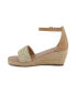 ფოტო #7 პროდუქტის Little Girls Open Toe Wedge Sandals