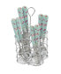Фото #1 товара Bistro Bright Floral Stainless Steel 16 Piece Flatware Set, Service for 4