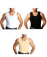ფოტო #1 პროდუქტის Men's Big & Tall Insta Slim 3 Pack Compression Muscle Tank T-Shirts