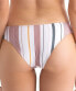 Tavik Women's 236562 Ali Bikini Bottom White/Berry Stripe Swimwear Size XS