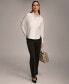 ფოტო #6 პროდუქტის Women's Button Front Collared Shirt