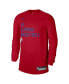 Фото #3 товара Men's and Women's Red LA Clippers 2023 Legend On-Court Practice long sleeve
