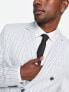 Фото #3 товара Jack & Jones Premium double breasted suit jacket in light blue stripe