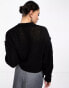 Фото #4 товара COLLUSION knitted crew neck jumper in black