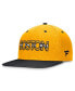 ფოტო #4 პროდუქტის Men's Gold, Black Boston Bruins Authentic Pro Snapback Hat