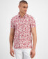 Фото #1 товара Рубашка мужская Sun + Stone с коротким рукавом и принтом "Julius", созданная для Macy's