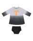 Newborn and Infant Boys and Girls Boys and Girls Gray, Black Tennessee Volunteers Hand in Hand Ombre Dress and Bloomers Set