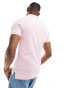 Polo Ralph Lauren icon logo pique polo slim fit in pink