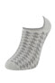 Erkek Gri Kaz Ayağı Desenli 3'Lü Patik Çorap T7193AZ21SP